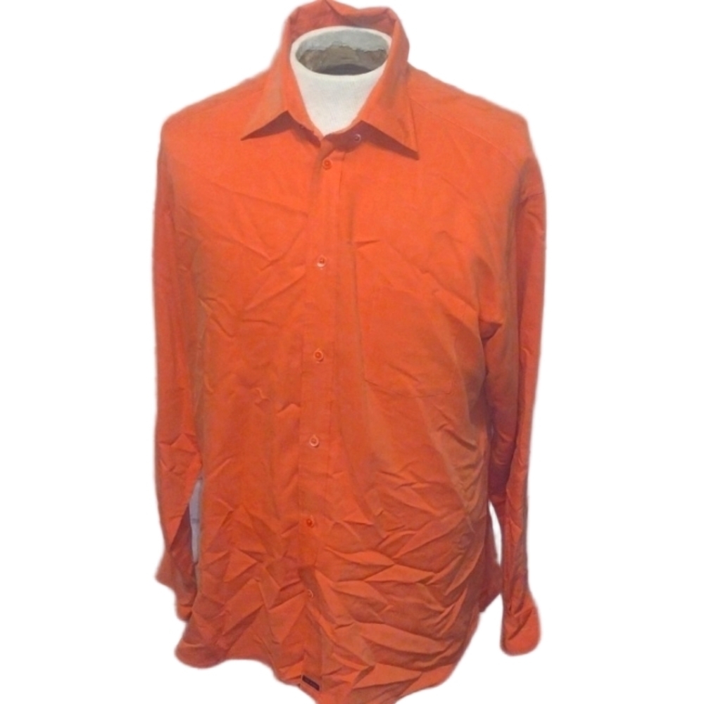 Ted Baker London orange button down shirt size 4
